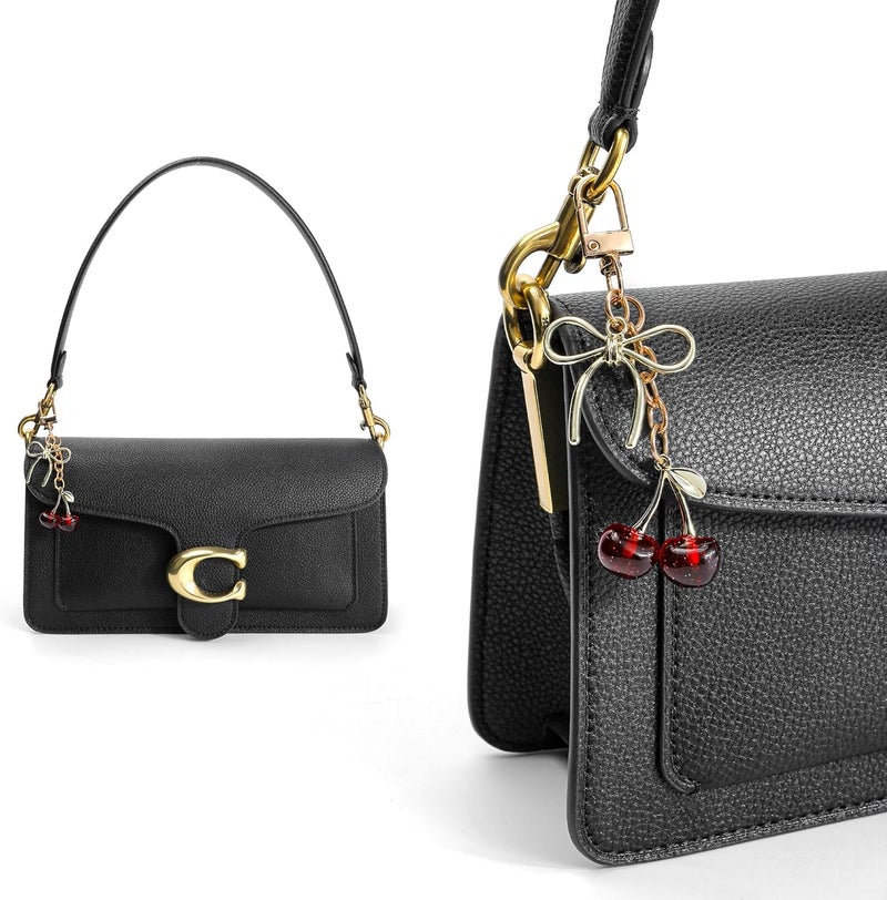 FASTFAIRY Keychain Cherry Bag Charms Purse: Key Chains Women Cute - Car keyrings leather handbags - Valentines Day Gifts - Image 1